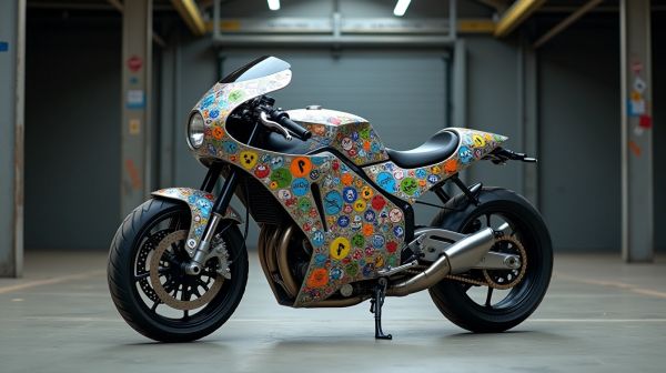 Transformez votre moto avec des stickers déco sur mesure